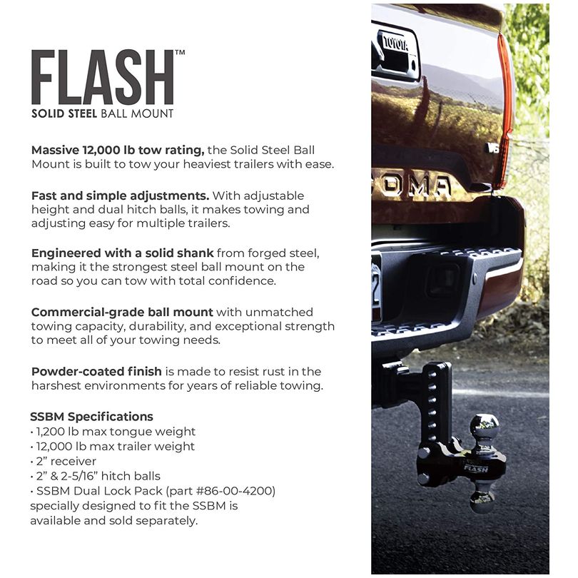 Flash 6In  drop Solid Steel 2.